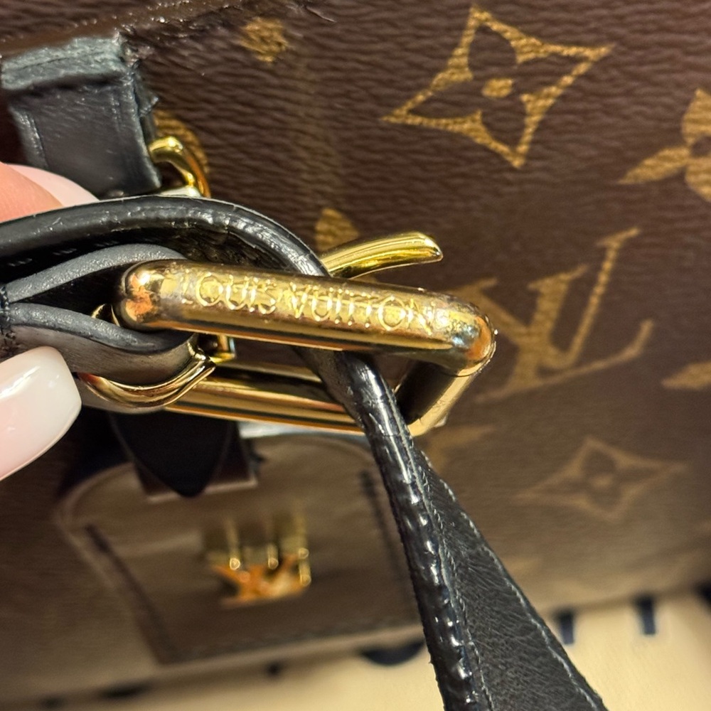 LOUIS VUITTON ODEON PM NM NOIR & MONOGRAM - with COA!! *Repaired* - Picture 8 of 17